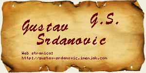 Gustav Srdanović vizit kartica